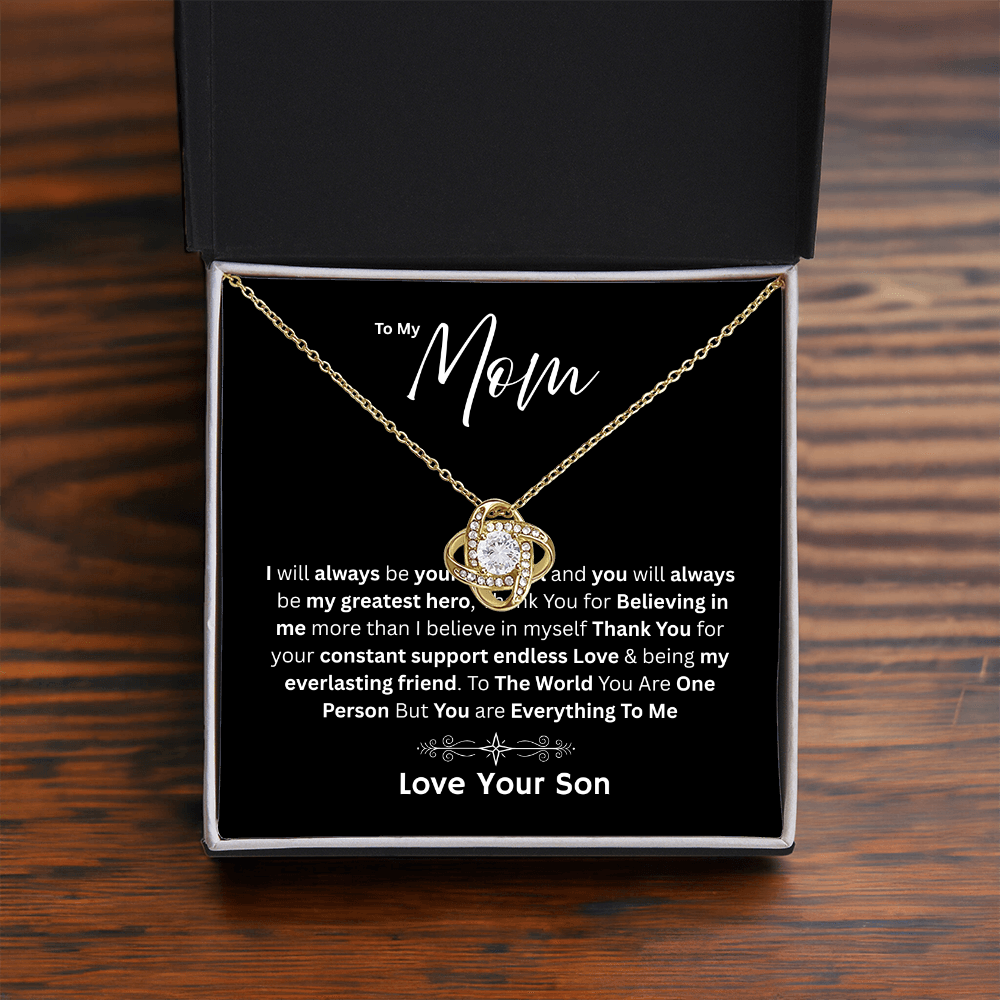 For My Mom - My Greatest Hero Love Son - Necklaces