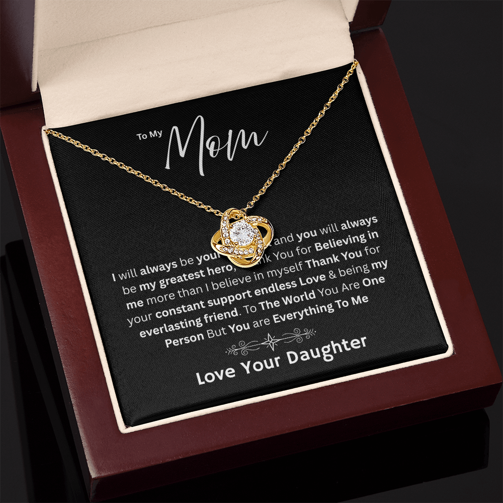 For My Mom - My Greatest Hero Love Daughter - Necklaces