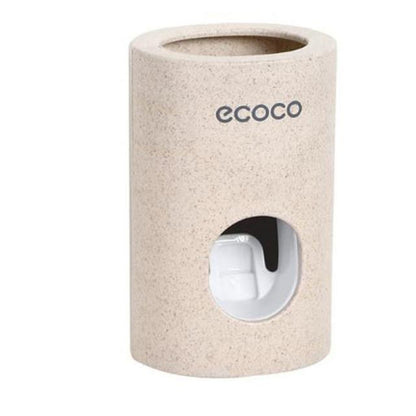 Automatic Toothpaste Dispenser - Wall Mount with Brush Holder