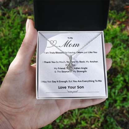 To My Mom - The Source of My Strength Love Son - Necklaces