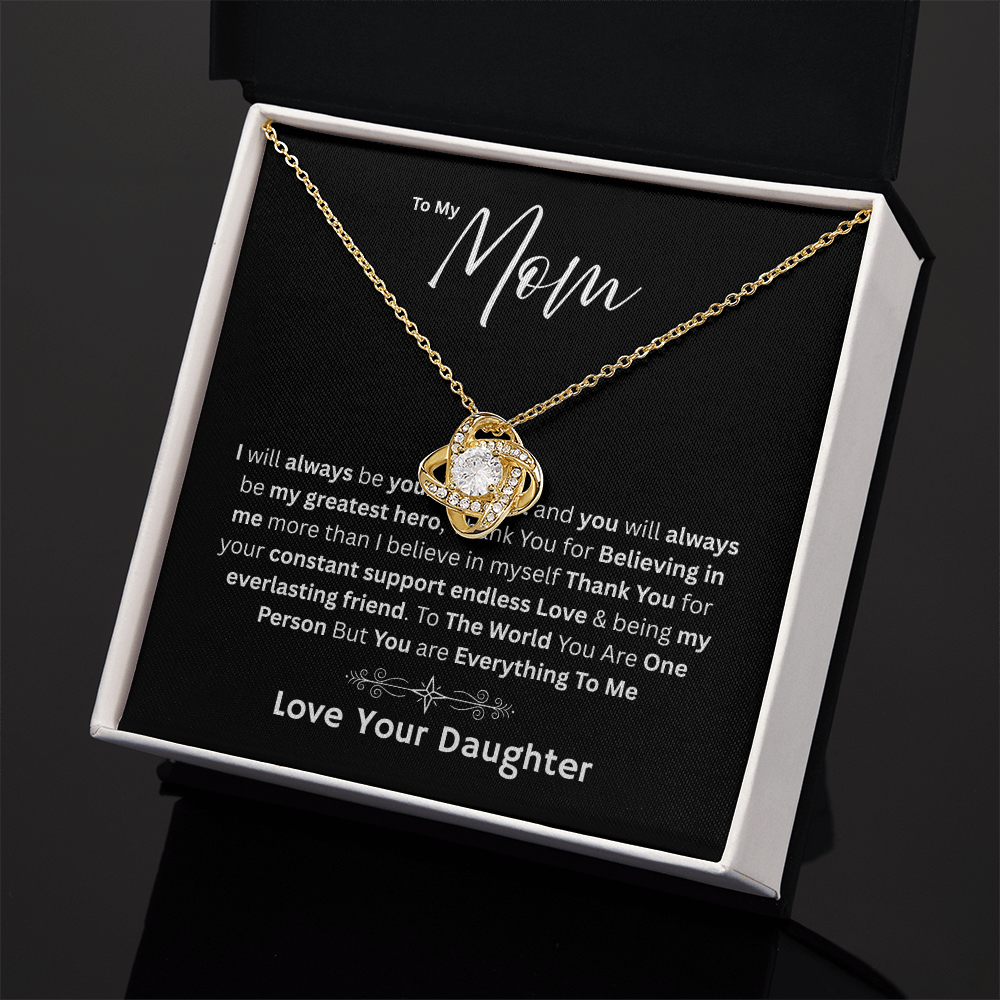 For My Mom - My Greatest Hero Love Daughter - Necklaces