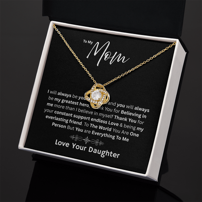 For My Mom - My Greatest Hero Love Daughter - Necklaces