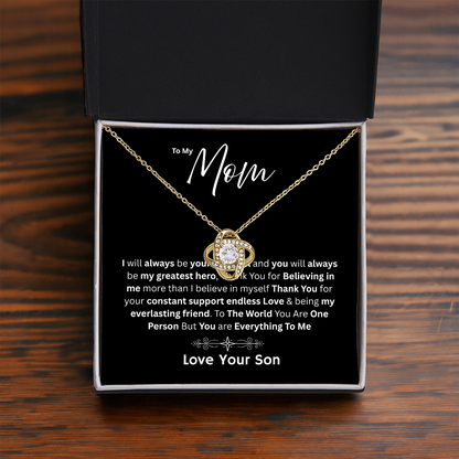 For My Mom - My Greatest Hero Love Son - Necklaces