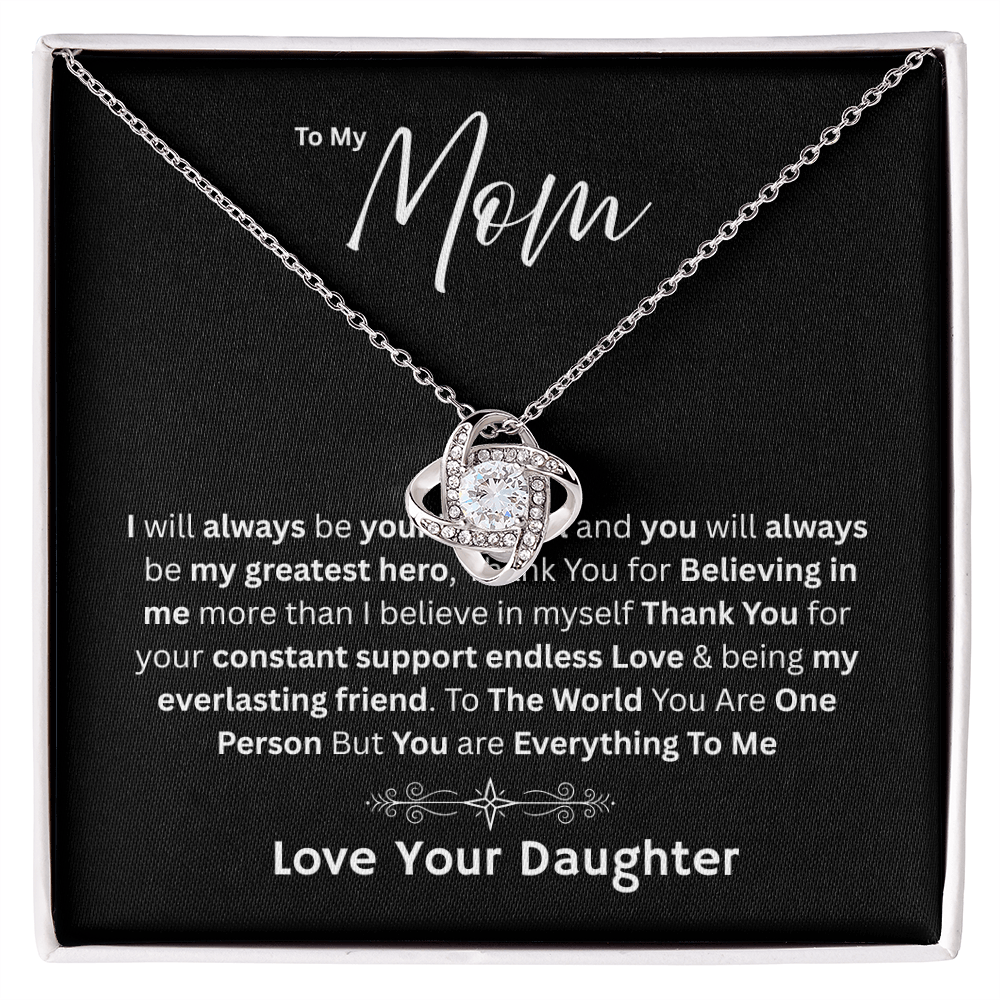 For My Mom - My Greatest Hero Love Daughter - Necklaces