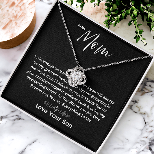 For My Mom - My Greatest Hero Love Son - Necklaces