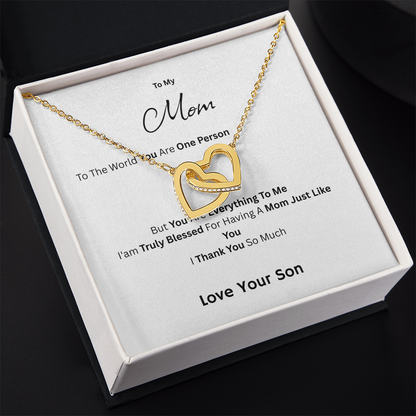 To My Mom - You Are Everything To Me Love Son - Necklaces