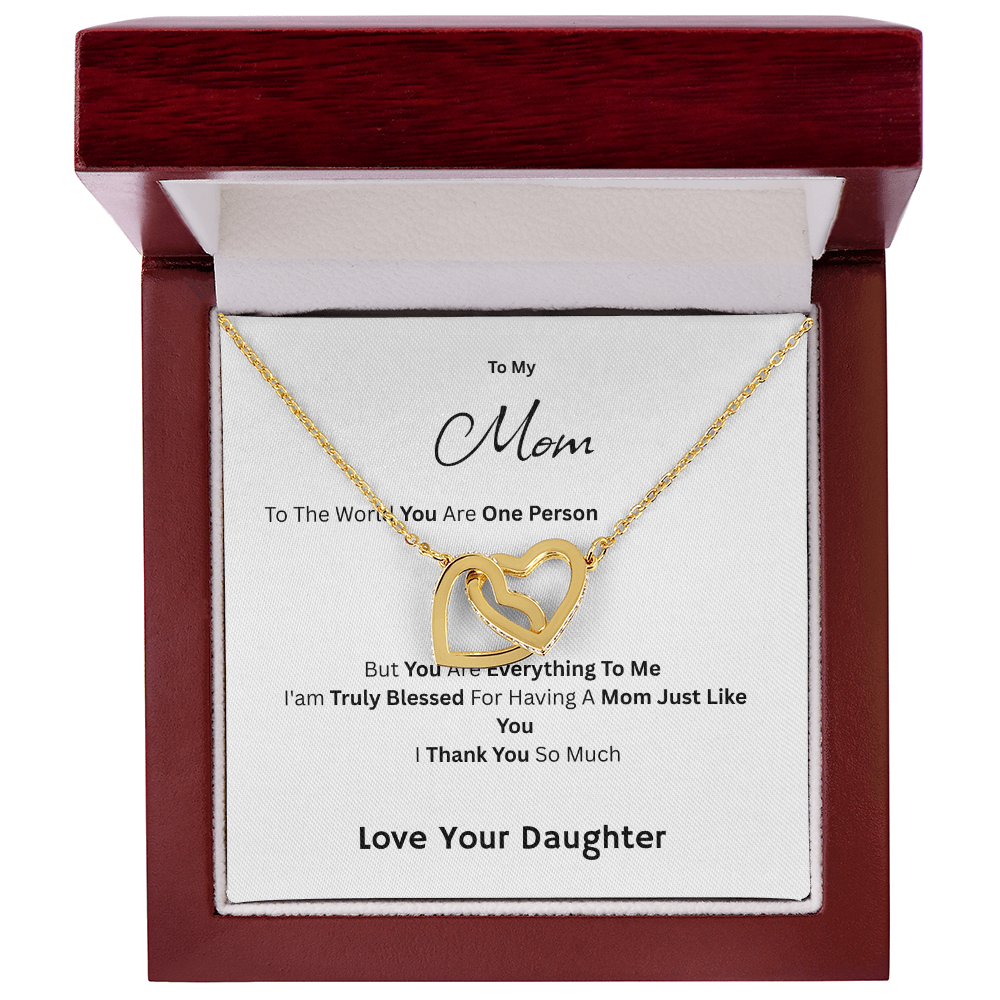 To My Mom - You Are Everything To Me Love Daughter - Necklaces