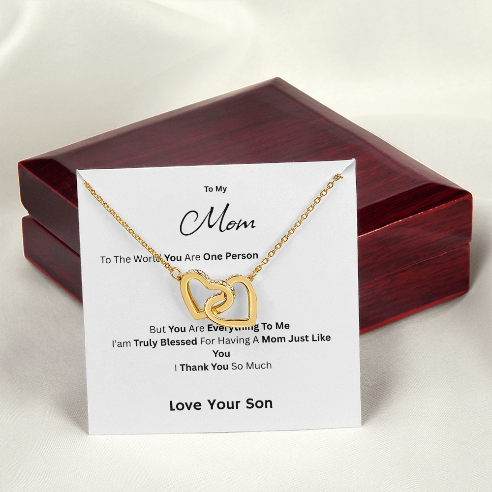 To My Mom - You Are Everything To Me Love Son - Necklaces