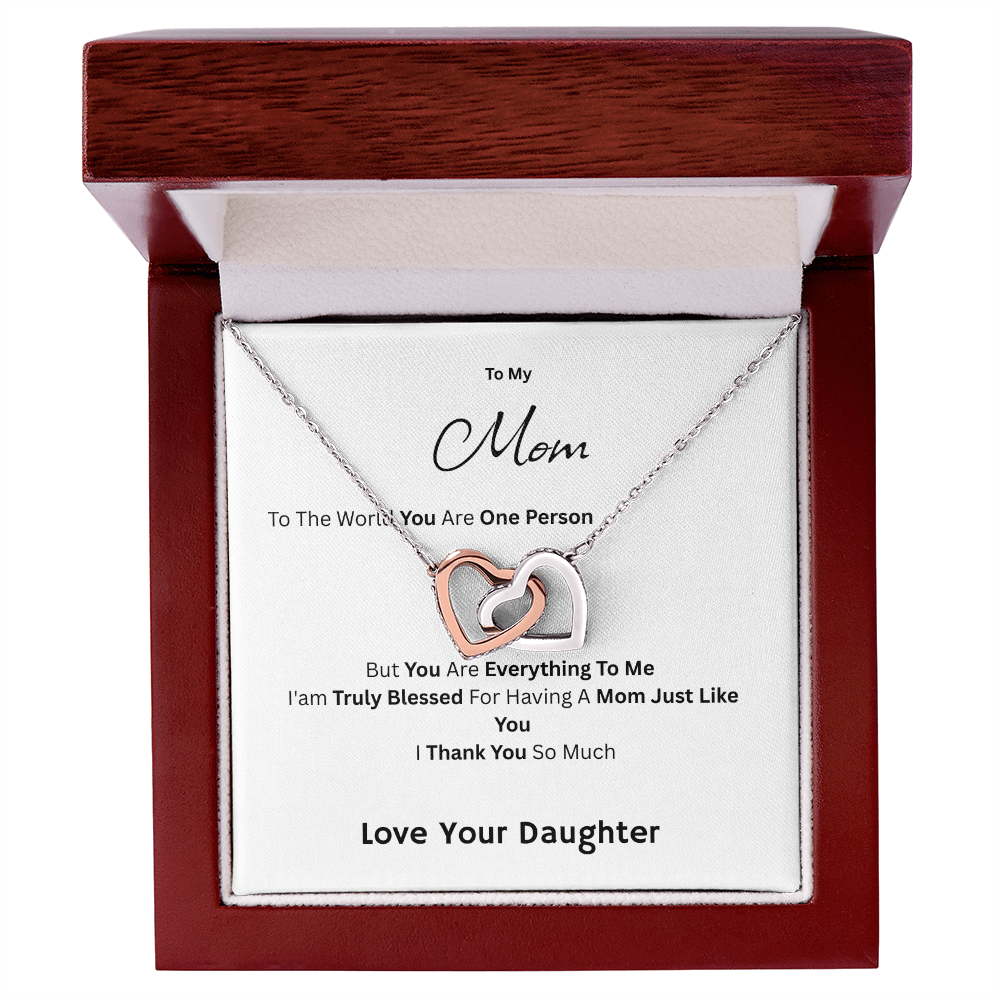To My Mom - You Are Everything To Me Love Daughter - Necklaces