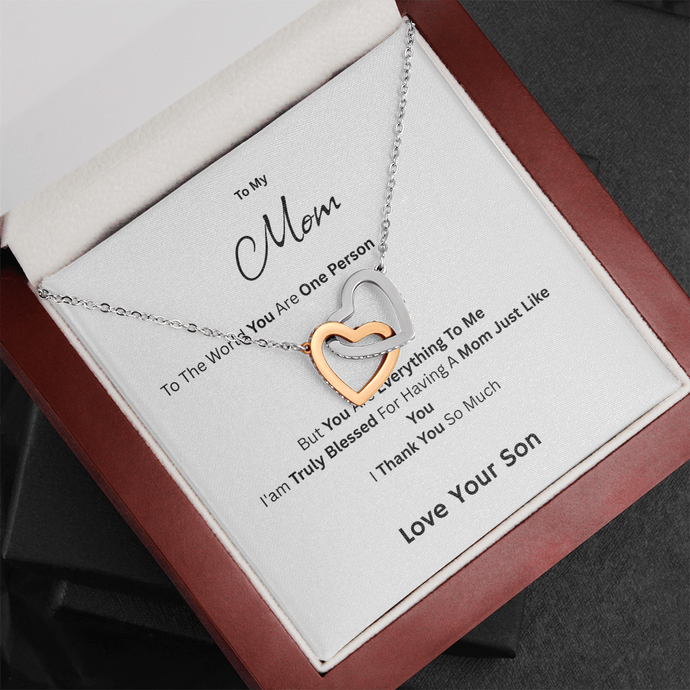 To My Mom - You Are Everything To Me Love Son - Necklaces